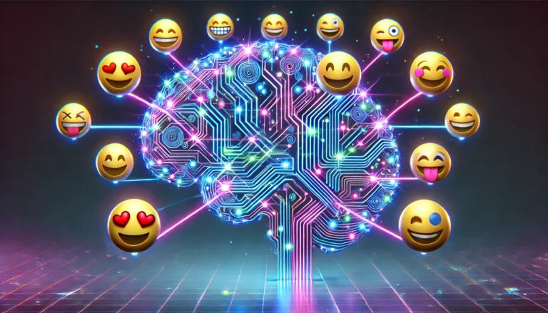 cerveau avec des emoji happy